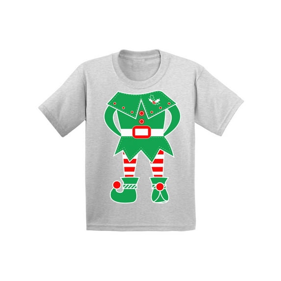 Awkward Styles Christmas T-Shirt for Boys Girls Green Elf Xmas Toddler Shirt