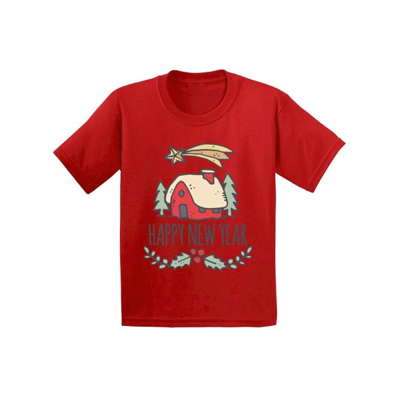 Awkward Styles Christmas T-Shirt for Boys Girls Happy New Year Merry Xmas Kids T Shirts