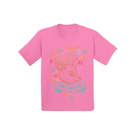Awkward Styles Christmas T-Shirt for Boys Girls Little Xmas Deer Kids T Shirts
