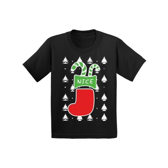 Awkward Styles Christmas T-Shirt for Boys Girls Nice Xmas Stocking Toddler Shirt