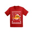 thumbnail image 1 of Awkward Styles Christmas T-Shirt for Boys Girls Orange Xmas Shark Toddler Shirt, 1 of 4
