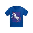 thumbnail image 1 of Awkward Styles Christmas T-Shirt for Boys Girls Purple Xmas Unicorn Toddler Shirt, 1 of 4