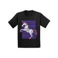 thumbnail image 1 of Awkward Styles Christmas T-Shirt for Boys Girls Purple Xmas Unicorn Toddler Shirt, 1 of 4