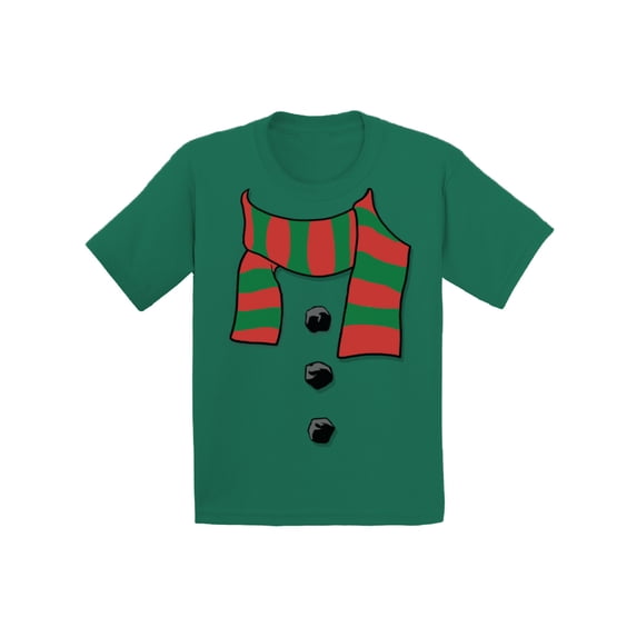 Awkward Styles Christmas T-Shirt for Boys Girls Snowman Xmas Scarf Toddler Shirt