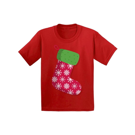 Awkward Styles Christmas T-Shirt for Boys Girls Stocking Snowflake Xmas Kids T Shirts