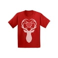 thumbnail image 1 of Awkward Styles Christmas T-Shirt for Boys Girls White Deer Xmas Heart Toddler Shirt, 1 of 4