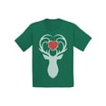 thumbnail image 1 of Awkward Styles Christmas T-Shirt for Boys Girls White Deer Xmas Heart Toddler Shirt, 1 of 4