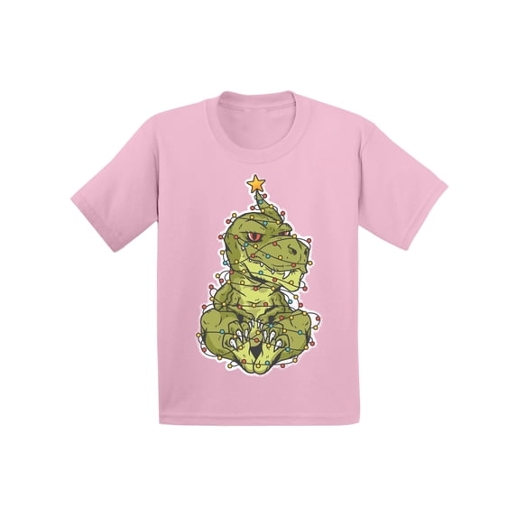 Awkward Styles Christmas T-Shirt for Boys Girls Xmas Dinosaur Toddler Shirt