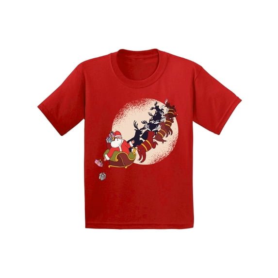 Awkward Styles Christmas T-Shirt for Boys Girls Xmas Gifts Santa Toddler Shirt