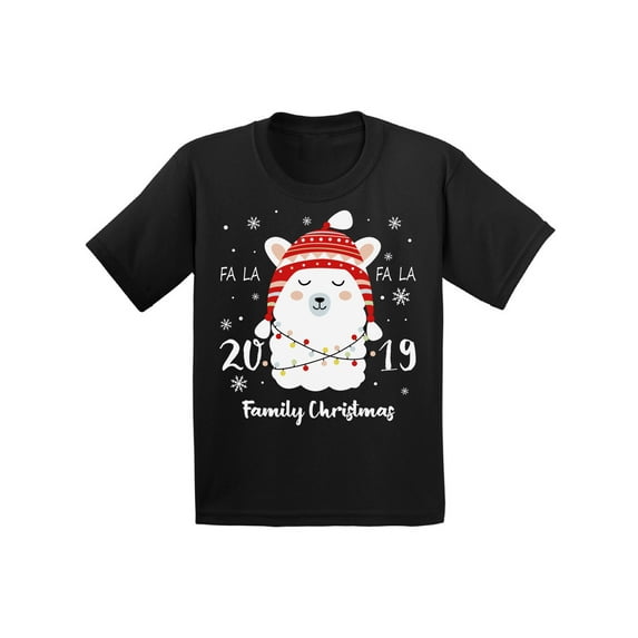 Awkward Styles Christmas T-Shirt for Boys Girls Xmas Lama Toddler Shirt