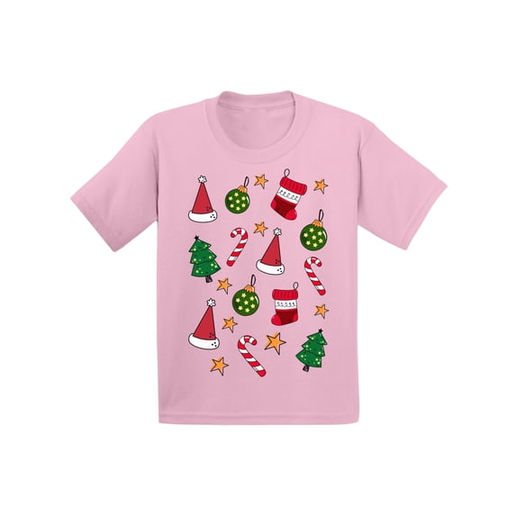Awkward Styles Christmas T-Shirt for Boys Girls Xmas Pattern Toddler Shirt