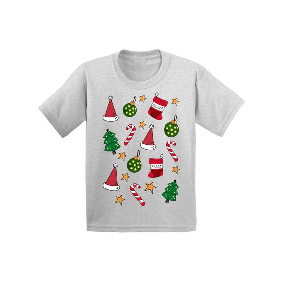 Awkward Styles Christmas T-Shirt for Boys Girls Xmas Pattern Toddler Shirt