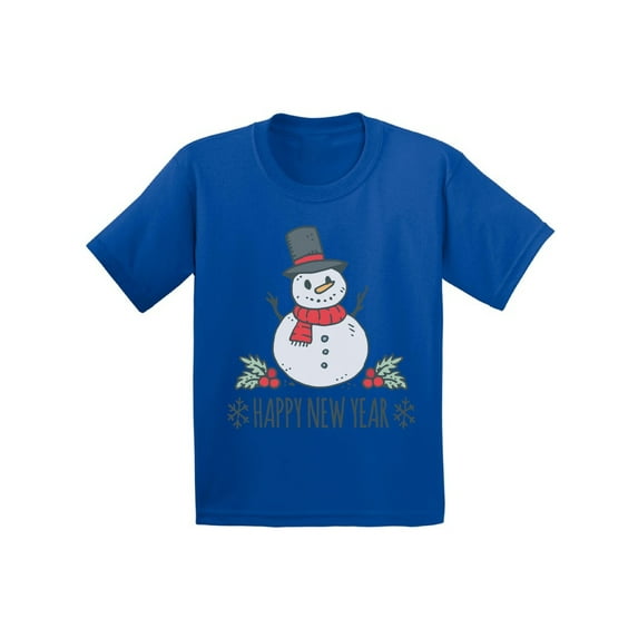 Awkward Styles Christmas T-Shirt for Boys Girls Xmas Snowman Toddler Shirt