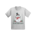 thumbnail image 1 of Awkward Styles Christmas T-Shirt for Boys Girls Xmas Snowman Toddler Shirt, 1 of 4
