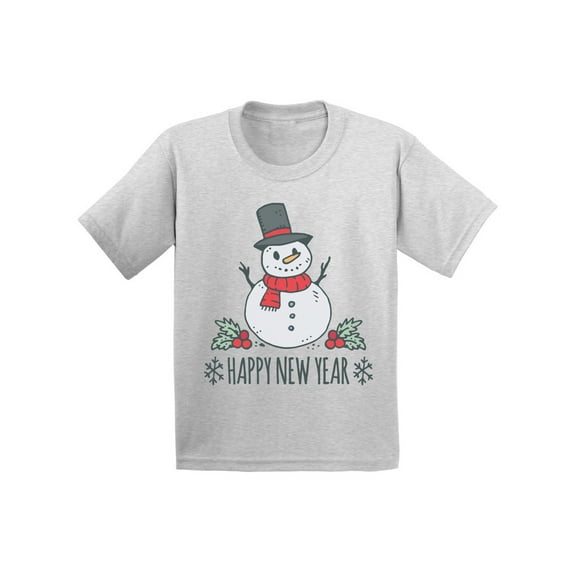 Awkward Styles Christmas T-Shirt for Boys Girls Xmas Snowman Toddler Shirt