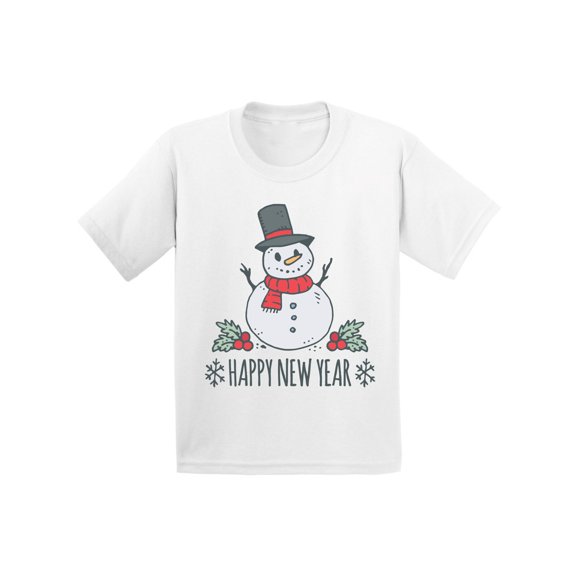 Awkward Styles Christmas T-Shirt for Boys Girls Xmas Snowman Toddler Shirt