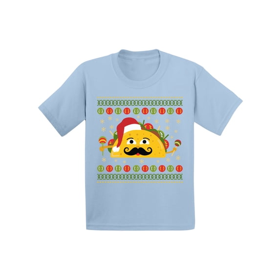 Awkward Styles Christmas T-Shirt for Boys Girls Xmas Taco Toddler Shirt