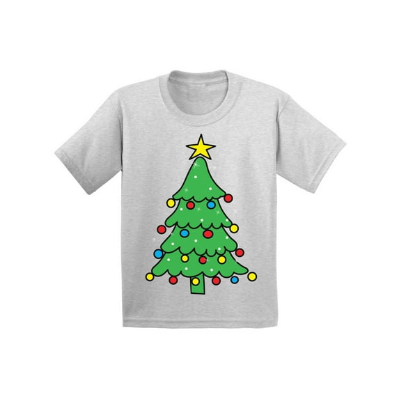 Awkward Styles Christmas T-Shirt for Boys Girls Xmas Tree Green Toddler Shirt