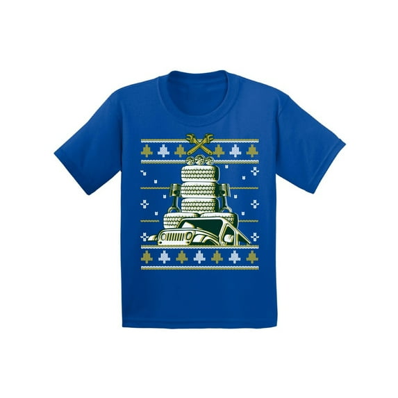 Awkward Styles Christmas T-Shirt for Girls Boys Auto Xmas Tree Toddler Shirt