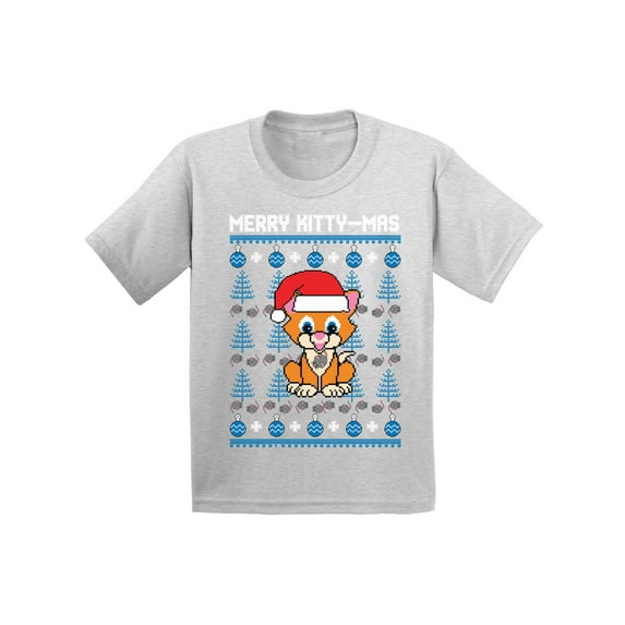 Awkward Styles Christmas T-Shirt for Girls Boys Auto Xmas Tree Toddler Shirt