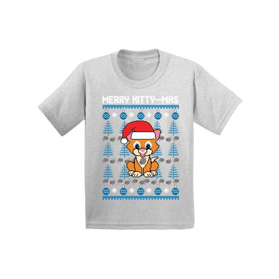 Awkward Styles Christmas T-Shirt for Girls Boys Auto Xmas Tree Toddler Shirt