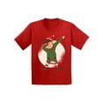 thumbnail image 1 of Awkward Styles Christmas T-Shirt for Girls Boys Dabbing Xmas Elf Toddler Shirt, 1 of 4