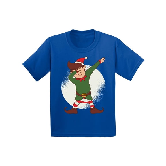 Awkward Styles Christmas T-Shirt for Girls Boys Dabbing Xmas Elf Toddler Shirt