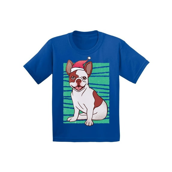 Awkward Styles Christmas T-Shirt for Girls Boys Xmas Bulldog Toddler Shirt