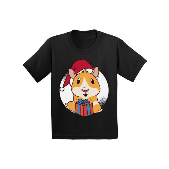 Awkward Styles Christmas T-Shirt for Girls Boys Xmas Guinea Pig Toddler Shirt