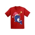 thumbnail image 1 of Awkward Styles Christmas T-Shirt for Girls Boys Xmas Narwhal Toddler Shirt, 1 of 4