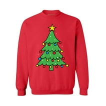 Awkward Styles Christmas Tree Crewneck Christmas Sweatshirt for Men Christmas Tree Sweatshirt for Women Funny Ugly Christmas Tree Sweater Christmas Tree Outfit Ugly Sweater Unisex Sweatshirt