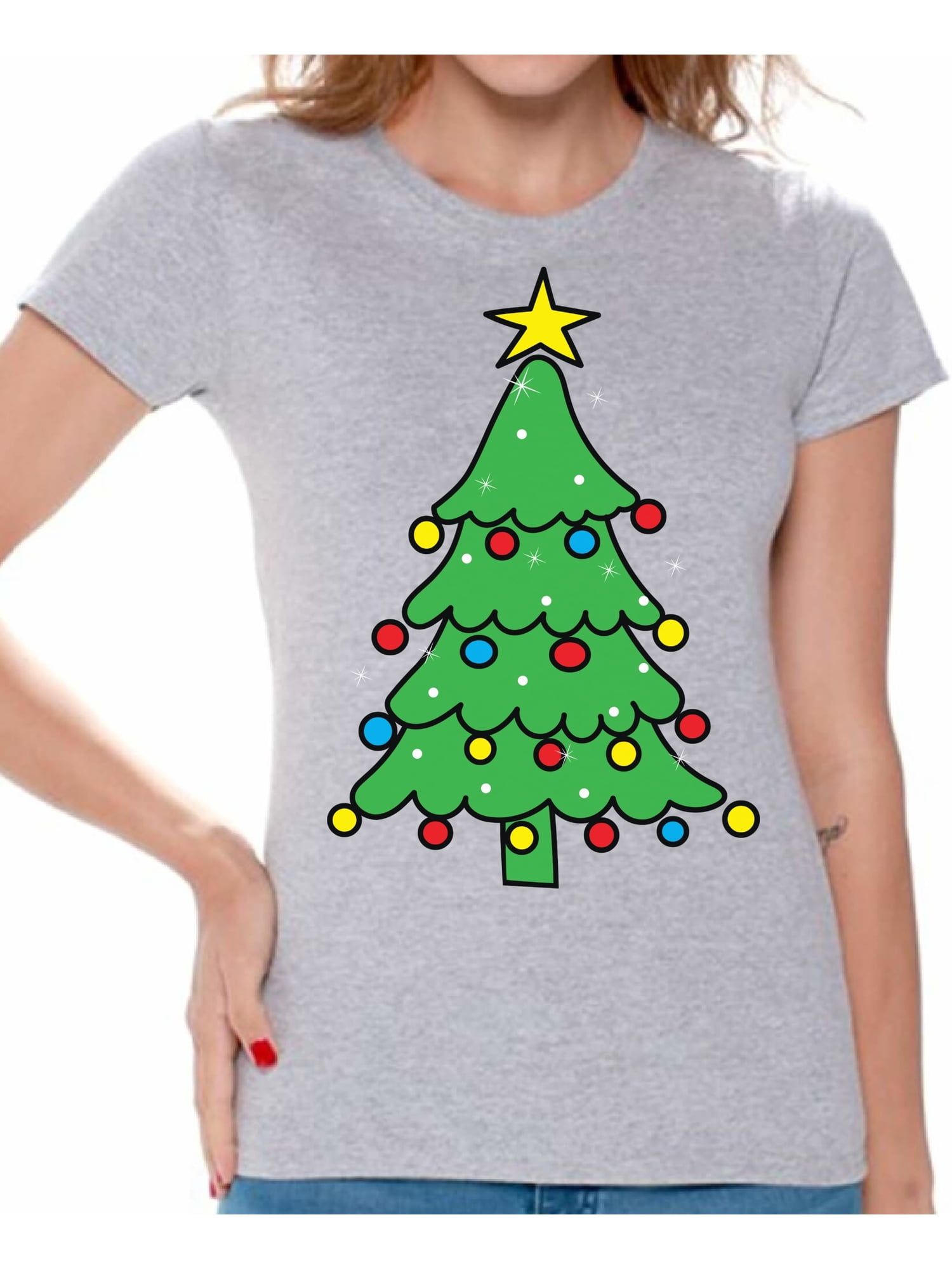 Awkward Styles Christmas Tree Shirt Christmas Shirts for Women