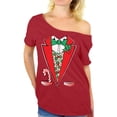 thumbnail image 1 of Awkward Styles Christmas Tuxedo Off the Shoulder Shirt for Women Xmas Funny Tuxedo Shirt for Ladies Christmas Holiday Costume T-Shirt Christmas Party Shirt, 1 of 4