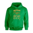 thumbnail image 1 of Awkward Styles Coffee Hoodie I Just Wanna Pet my Dog Hooded Sweatshirt, 1 of 5