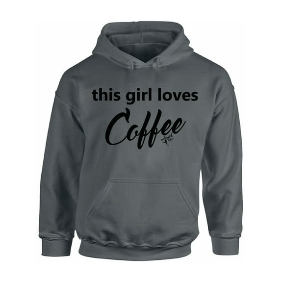 Awkward Styles Coffee Hoodie This Girl Loves Coffee Hooded Sweatshirt