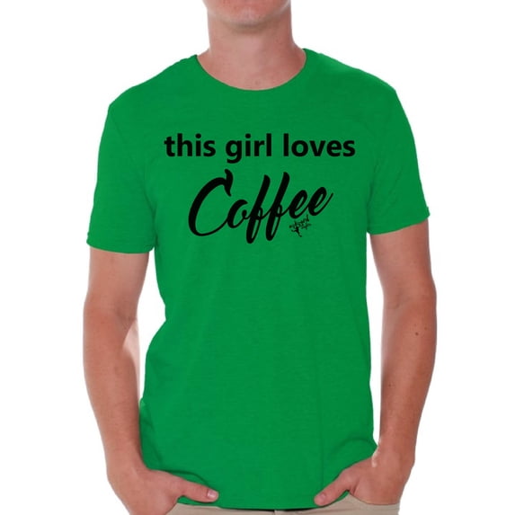 Awkward Styles Coffee T-Shirt This Girl Loves Coffee T Shirts for Men