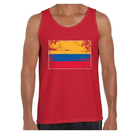 Awkward Styles Colombia Flag Tank Top for Men Colombian Tanks Colombian Men Gifts from Colombia Flag of Colombia Colombia Muscle Shirt Colombian Tshirt for Men Colombian Flag Gift Colombia Tank Top