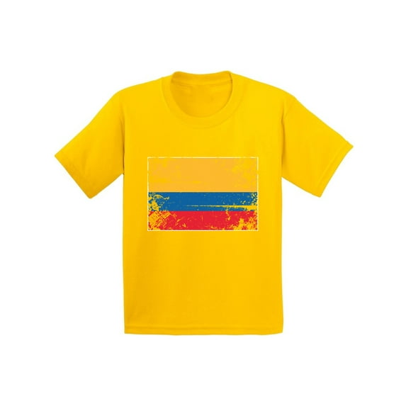 Awkward Styles Colombia Flag Youth Shirt Flag of Colombia Colombian Youth Colombian Kids Shirt Kids Colombia Soccer Tshirt Soccer Gifts for Boys Colombia Shirt for Girls Colombian Soccer 2018 Tshirt