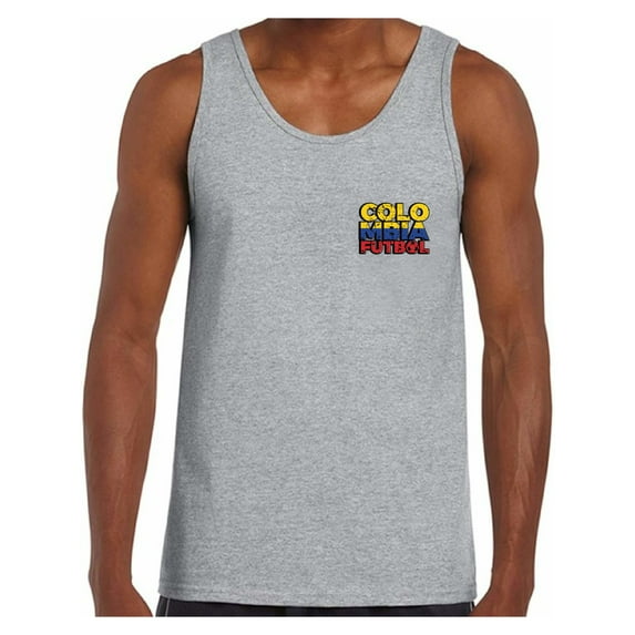 Awkward Styles Colombia Futbol Tank Top for Men Colombian Soccer Tank Top Colombia Gifts for Him Colombia Soccer 2018 Muscle Shirts Colombia Tanks for Men Men's Colombian Tank Top Gifts from Colombia