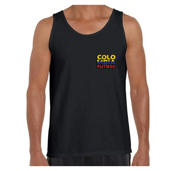 Awkward Styles Colombia Futbol Tank Top for Men Colombian Soccer Tank Top Colombia Gifts for Him Colombia Soccer 2018 Muscle Shirts Colombia Tanks for Men Men's Colombian Tank Top Gifts from Colombia