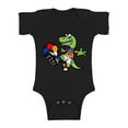 thumbnail image 1 of Awkward Styles Colombia Soccer Short Sleeve Baby Bodysuit Dinosaur One Piece Top, 1 of 4
