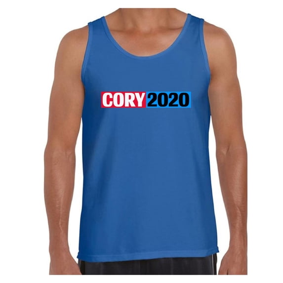 Awkward Styles Cory Booker Men's Tanks Cory for President Tank Top for Men Cory Booker Shirt United States of America Elections 2020 Democratic Party Candidates Collections Cory Booker is my President