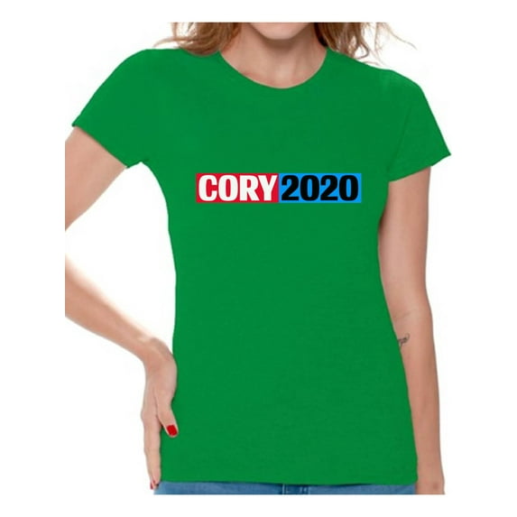 Awkward Styles Cory Booker Women T Shirt Cory 2020 Elections Ladies USA Cory Booker T Shirt United States of America Elections 2020 Democratic Party Candidates Collections Cory Booker is my President