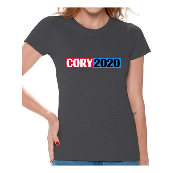 Awkward Styles Cory Booker Women T Shirt Cory 2020 Elections Ladies USA Cory Booker T Shirt United States of America Elections 2020 Democratic Party Candidates Collections Cory Booker is my President