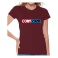 thumbnail image 1 of Awkward Styles Cory Booker Women T Shirt Cory 2020 Elections Ladies USA Cory Booker T Shirt United States of America Elections 2020 Democratic Party Candidates Collections Cory Booker is my President, 1 of 4