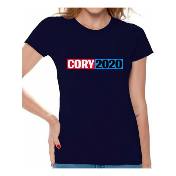 Awkward Styles Cory Booker Women T Shirt Cory 2020 Elections Ladies USA Cory Booker T Shirt United States of America Elections 2020 Democratic Party Candidates Collections Cory Booker is my President