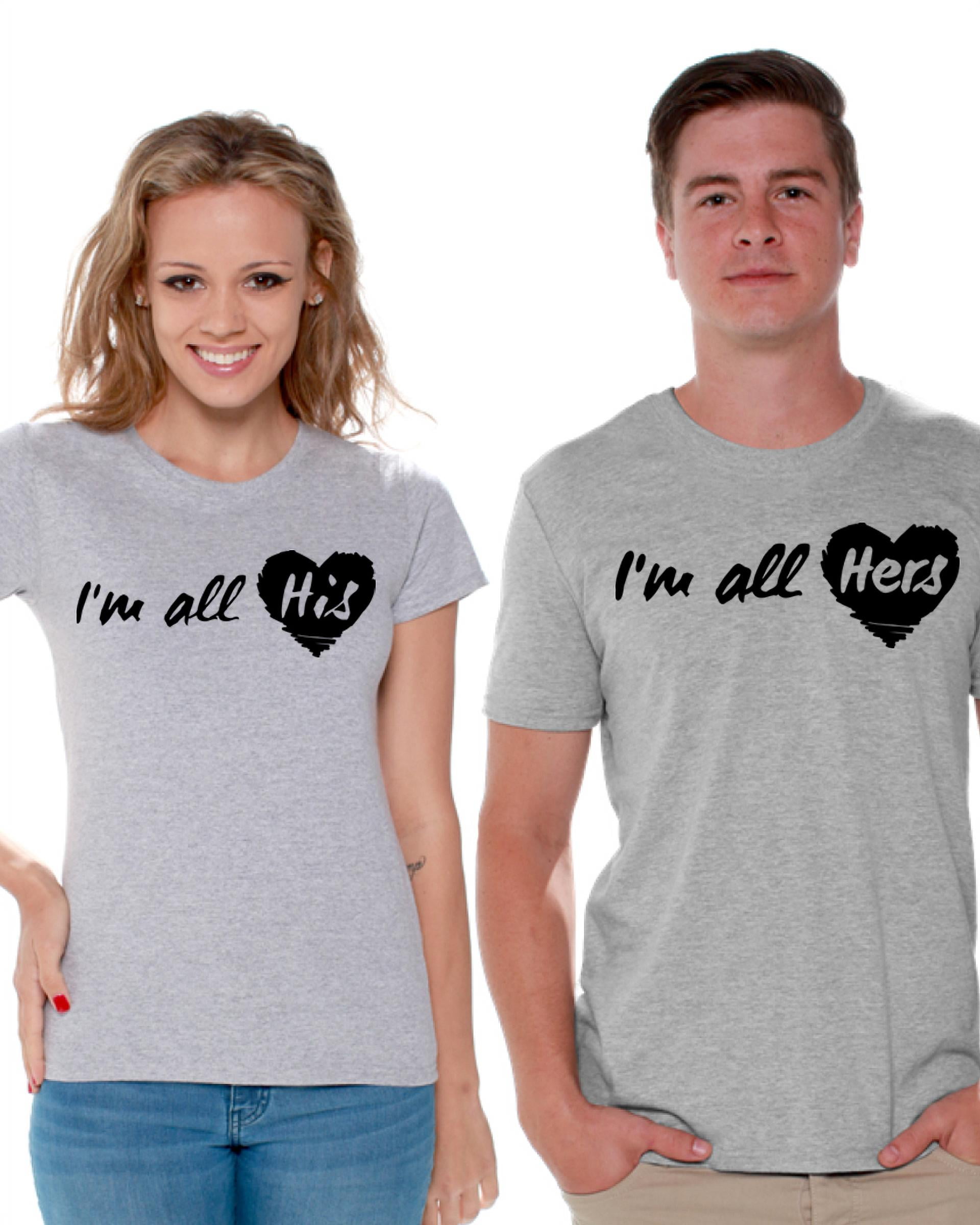 Awkward Styles Couple Shirts I'm All His I'm All Hers Matching T Shirts for  Couple Love Gift Ideas for Valentine's Day All His & All Hers Cute Couple