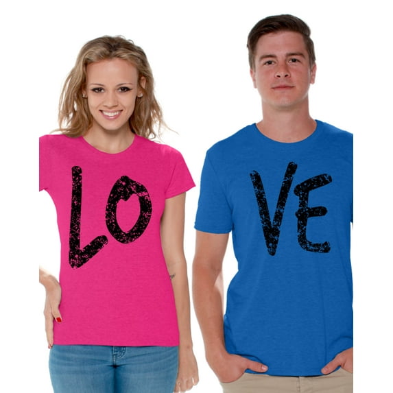 Awkward Styles Couple Shirts Love Couple Matching Shirts Love T Shirts for Couples Love Couple Matching Outfits Valentine's Day Gift for Couple Love Couple T-shirt Happy Valentines Day
