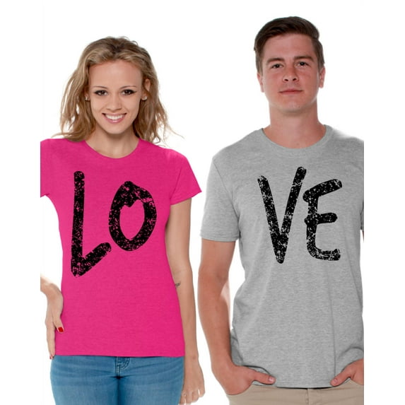 Awkward Styles Couple Shirts Love Couple Matching Shirts Love T Shirts for Couples Love Couple Matching Outfits Valentine's Day Gift for Couple Love Couple T-shirt Happy Valentines Day