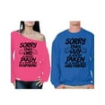 thumbnail image 1 of Awkward Styles Couple Sweatshirts Sorry This Girl / This Guy Is Already Taken Sweaters for Couples Super Sexy Boyfriend Sweater Super Sexy Girlfriend Off Shoulder Sweatshirt Valentine's Day Gifts, 1 of 5